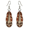 She's Choosing Cleveland Earrings | Woodcut | S1078