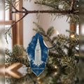 She's Choosing Cleveland Ornament | Cyanotype-Inspired | S1079-O