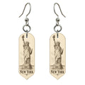 She's Choosing New York Earrings | Etching-Inspired Linework | S107