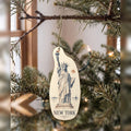 She's Choosing New York Ornament | Sparse Pointillism | S108-O