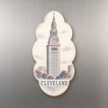 She's Choosing Cleveland Magnet | Sparse Pointillism | S1081-M