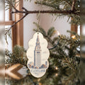 She's Choosing Cleveland Ornament | Sparse Pointillism | S1081-O