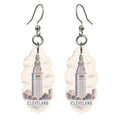 She's Choosing Cleveland Earrings | Sparse Pointillism | S1081