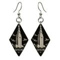 She's Choosing Cleveland Earrings | Scratchboard | S1082