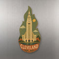 She's Choosing Cleveland Magnet | Naive Folk Painting | S1086-M