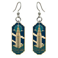She's Choosing Cleveland Earrings | Cloisonné-Inspired Graphic | S1088