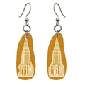 She's Choosing Cleveland Earrings | Typographic Illustration | S1089