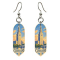 She's Choosing Cleveland Earrings | Colored Pencil over Gouache | S1090