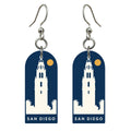 She's Choosing San Diego Earrings | Negative Space Silhouette | S1091
