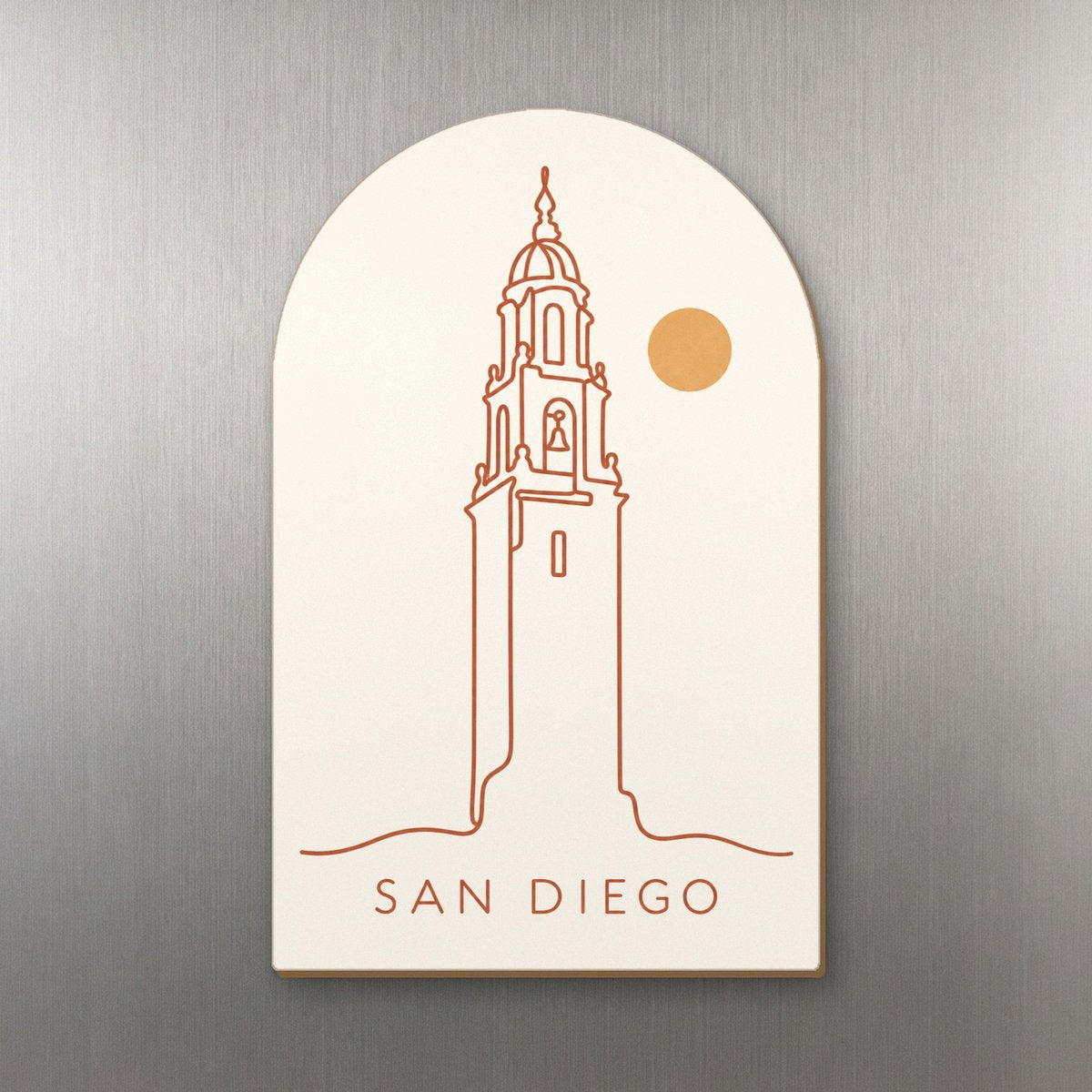 She's Choosing San Diego Magnet | Continuous Line Drawing | S1092-M
