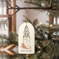 She's Choosing San Diego Ornament | Loose Contour Sketch | S1094-O