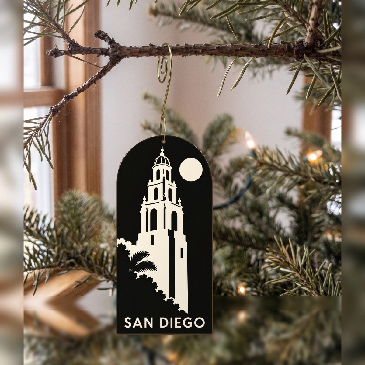 She's Choosing San Diego Ornament | Notan | S1095-O