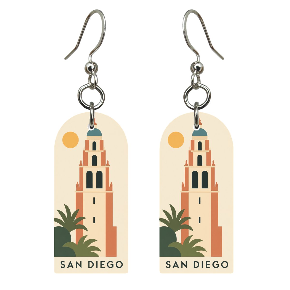 She's Choosing San Diego Earrings | Geometric Reduction | S1096
