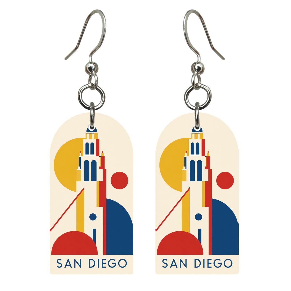 She's Choosing San Diego Earrings | Bauhaus Inspired Abstraction | S1097