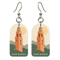 She's Choosing San Diego Earrings | Layered Paper Cut | S1101