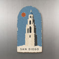 She's Choosing San Diego Magnet | Torn Paper Collage | S1102-M