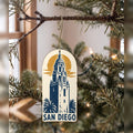 She's Choosing San Diego Ornament | Linocut | S1103-O