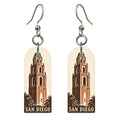 She's Choosing San Diego Earrings | Woodcut | S1104