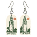 She's Choosing San Diego Earrings | Rubber Stamp Print | S1105