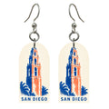 She's Choosing San Diego Earrings | Stencil Graphic | S1106