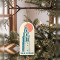 She's Choosing San Diego Ornament | Risograph Inspired Print | S1108-O