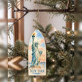 She's Choosing New York Ornament | Restrained Watercolor | S111-O