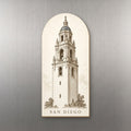 She's Choosing San Diego Magnet | Etching Inspired Linework | S1111-M