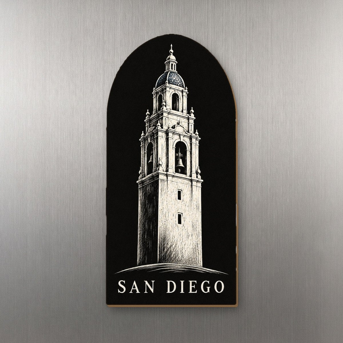 She's Choosing San Diego Magnet | Scratchboard | S1113-M