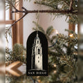 She's Choosing San Diego Ornament | Scratchboard | S1113-O