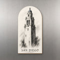 She's Choosing San Diego Magnet | Charcoal Gesture | S1114-M