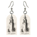 She's Choosing San Diego Earrings | Charcoal Gesture | S1114