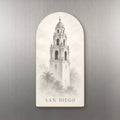 She's Choosing San Diego Magnet | Soft Graphite Drawing | S1115-M