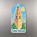 She's Choosing San Diego Magnet | Wax Crayon Drawing | S1116-M