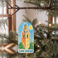 She's Choosing San Diego Ornament | Wax Crayon Drawing | S1116-O