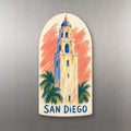 She's Choosing San Diego Magnet | Oil Pastel | S1117-M