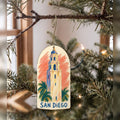 She's Choosing San Diego Ornament | Oil Pastel | S1117-O