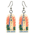 She's Choosing San Diego Earrings | Oil Pastel | S1117
