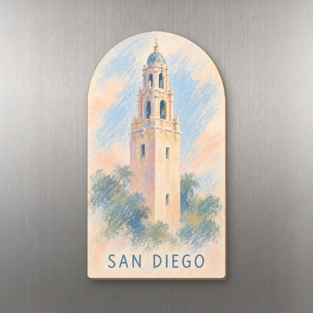 She's Choosing San Diego Magnet | Soft Pastel | S1118-M