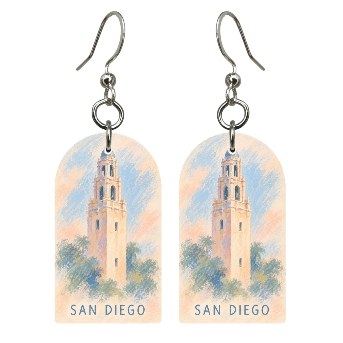 She's Choosing San Diego Earrings | Soft Pastel | S1118