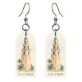 She's Choosing San Diego Earrings | Restrained Watercolor | S1119