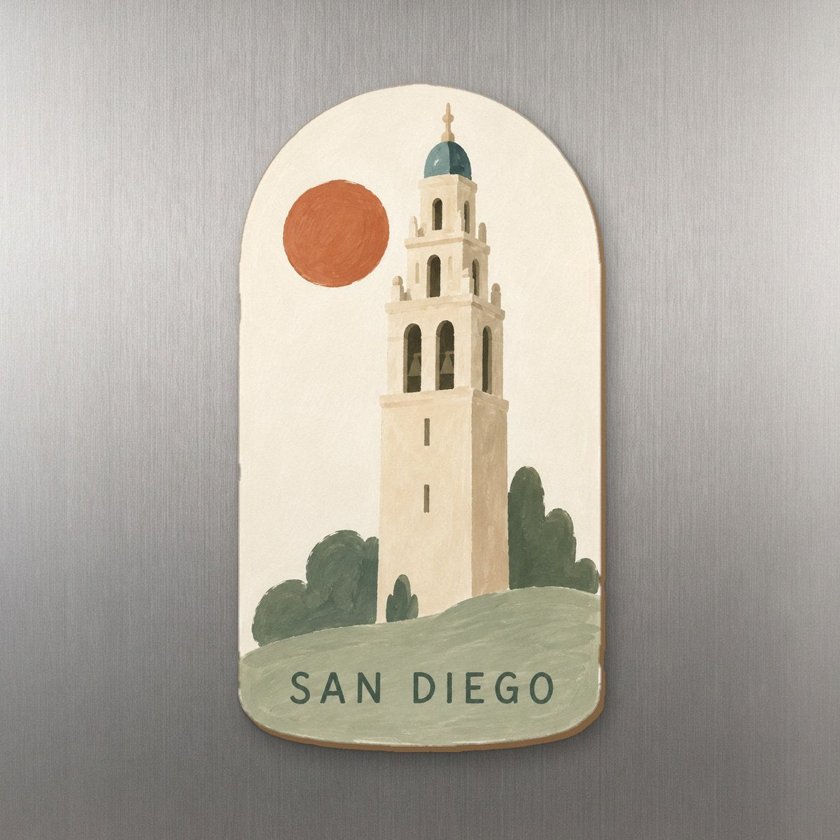 She's Choosing San Diego Magnet | Minimal Gouache | S1120-M