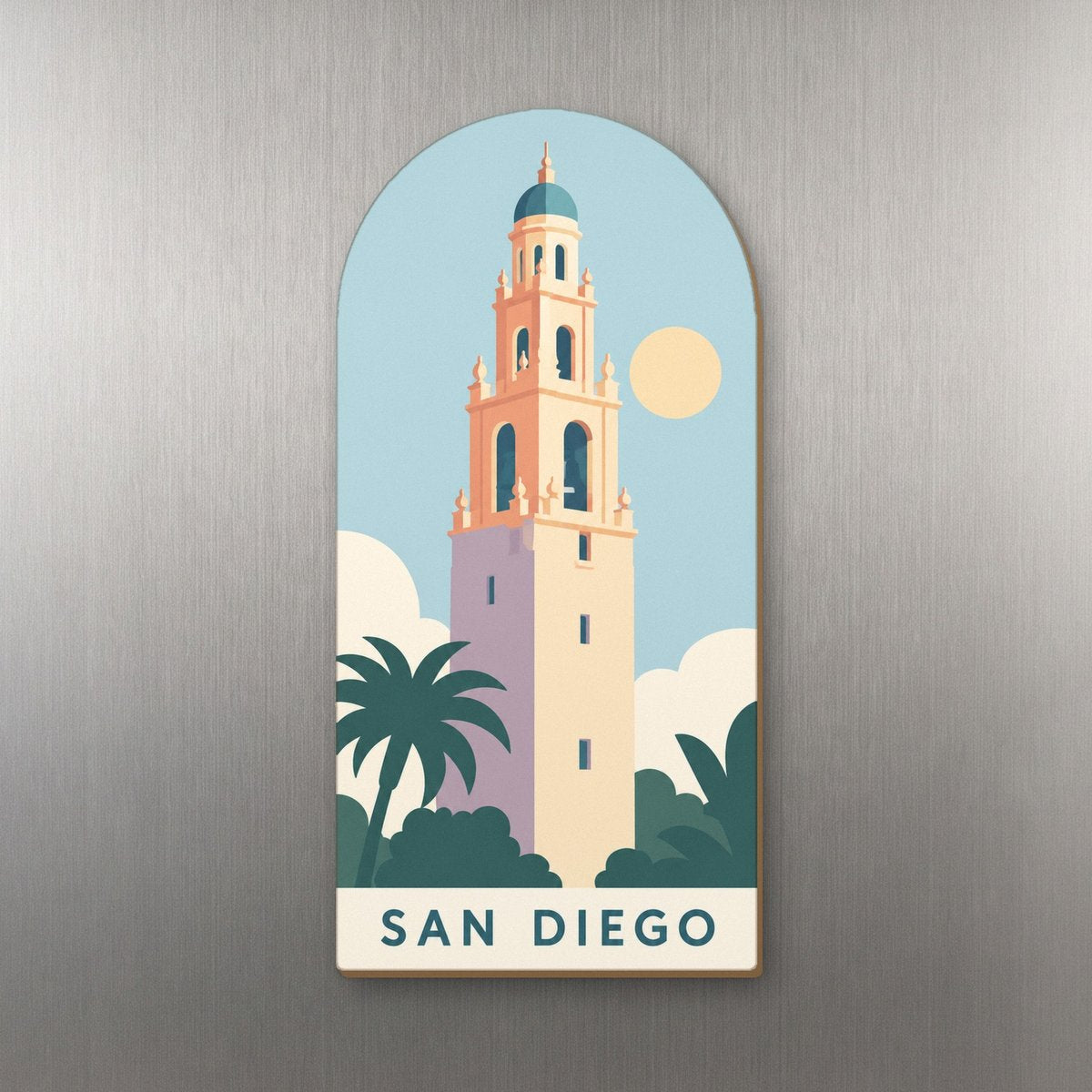 She's Choosing San Diego Magnet | Flat Animation Background | S1123-M