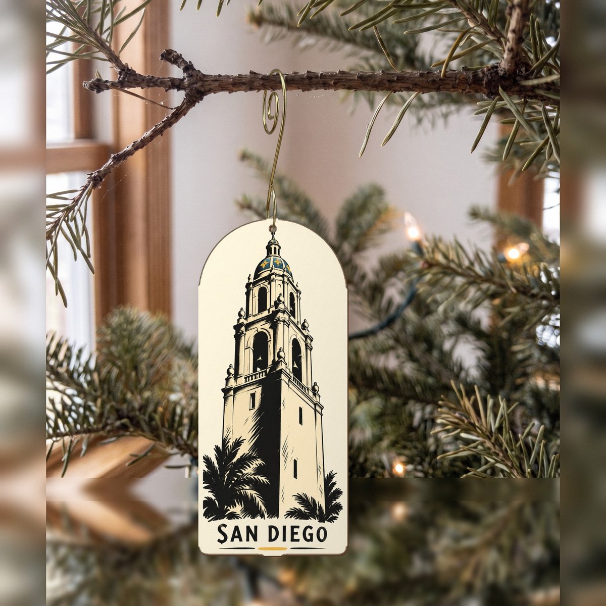 She's Choosing San Diego Ornament | Graphic Novel Ink | S1124-O