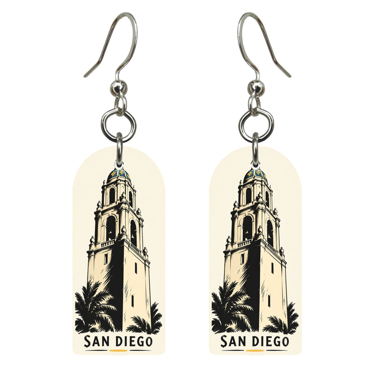 She's Choosing San Diego Earrings | Graphic Novel Ink | S1124
