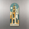 She's Choosing San Diego Magnet | Cubist Simplification | S1127-M