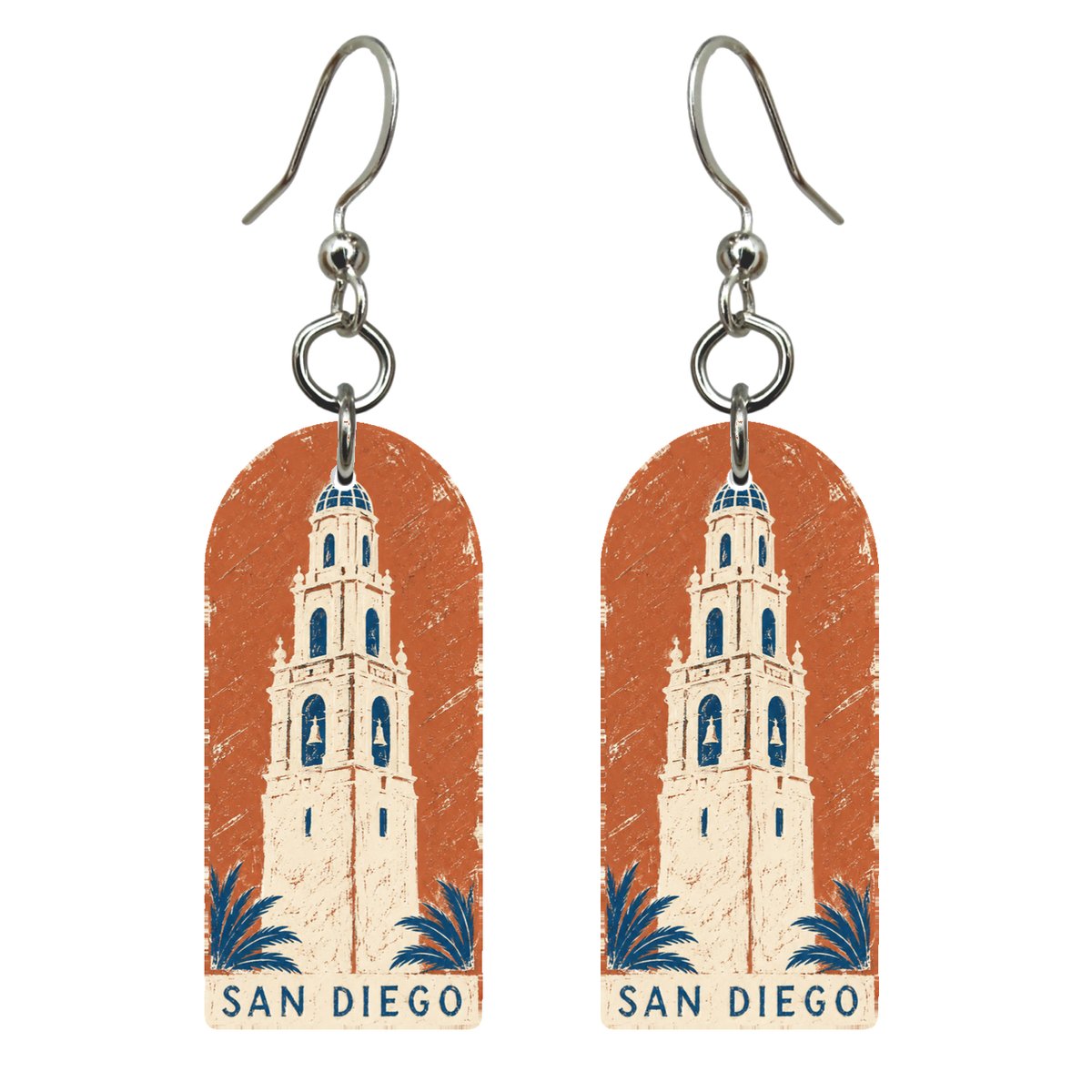 She's Choosing San Diego Earrings | Sgraffito Inspired | S1133