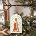 She's Choosing San Diego Ornament | Topographic Contours | S1137-O