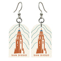 She's Choosing San Diego Earrings | Topographic Contours | S1137
