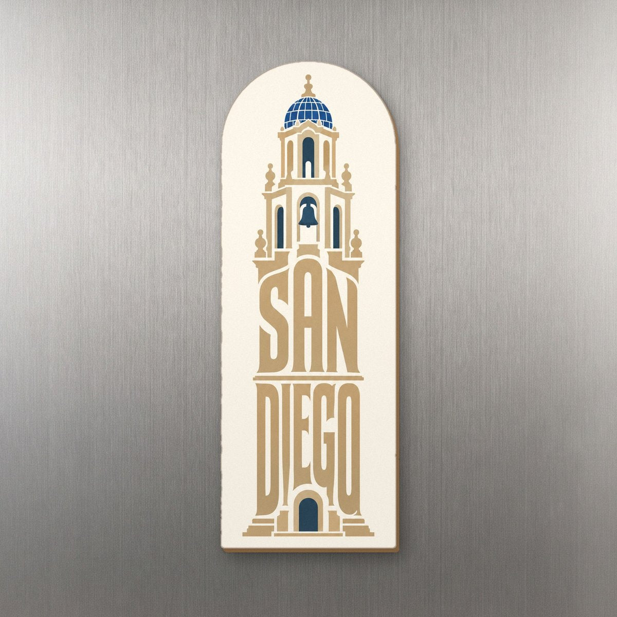 She's Choosing San Diego Magnet | Typographic Illustration | S1138-M