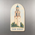 She's Choosing San Diego Magnet | Colored Pencil Over Gouache | S1140-M